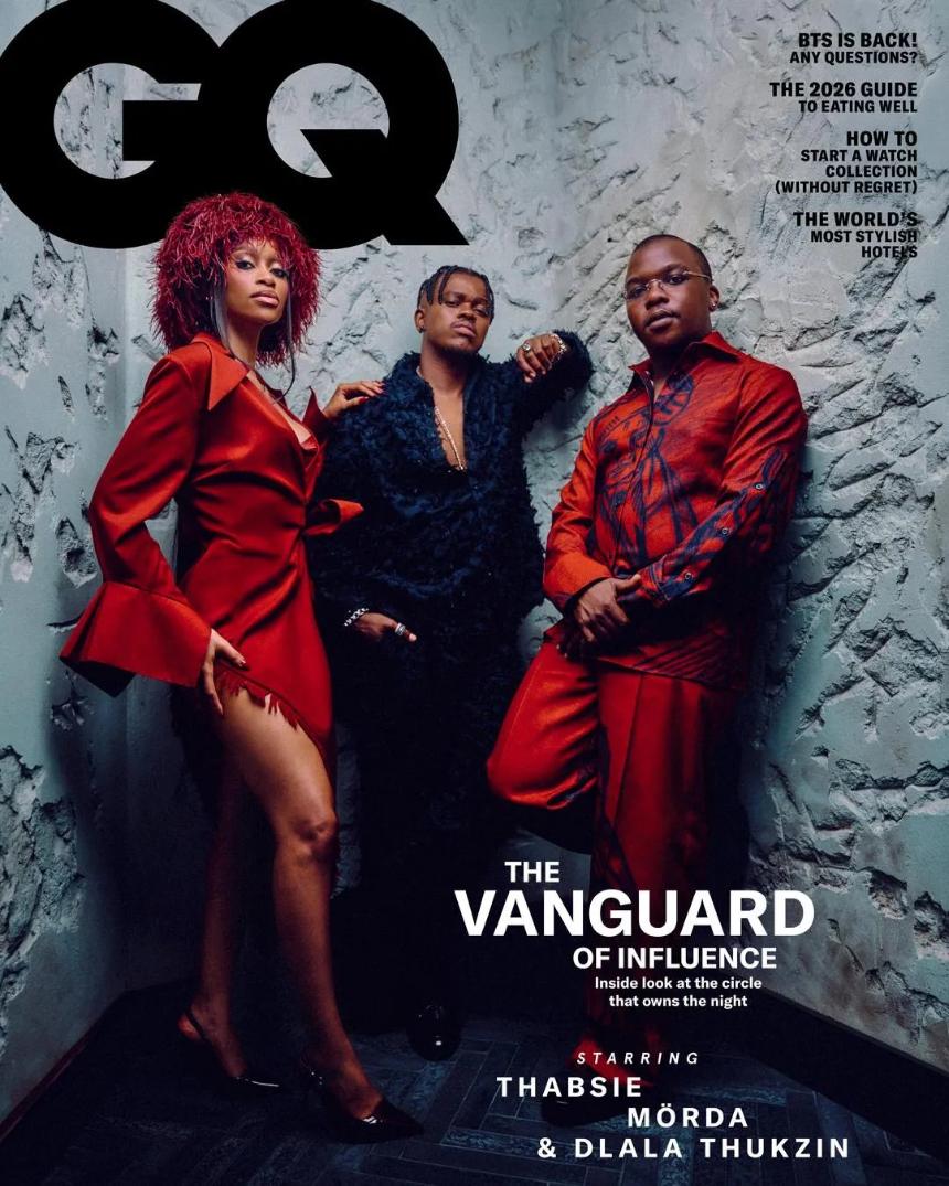 Mörda, Dlala Thukzin and Thabsie Biyela — GQ South Africa March cover